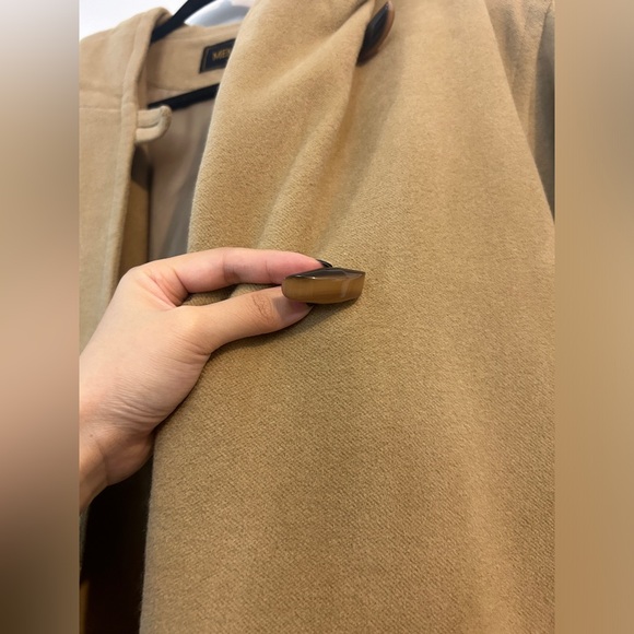 Hooded 100% wool coat - Picture 3 of 6